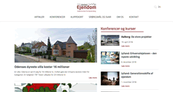 Desktop Screenshot of byensejendom.dk
